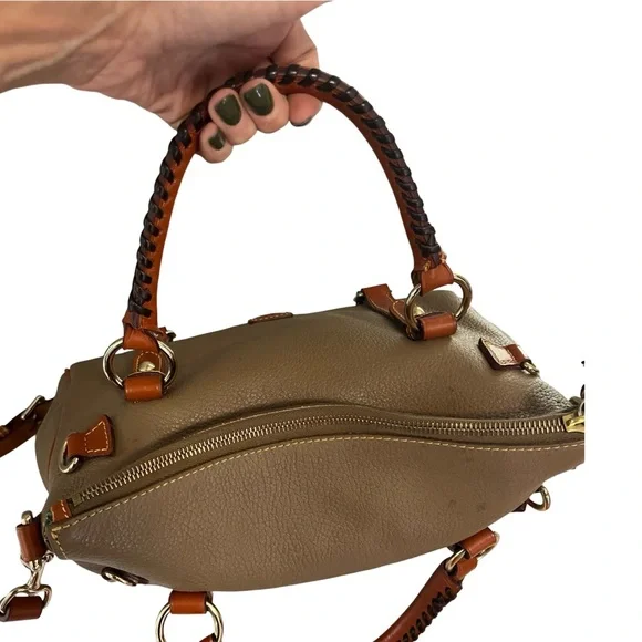 Dooney & Bourke Pebble Grain Satchel in Taupe - Picture 5 of 12